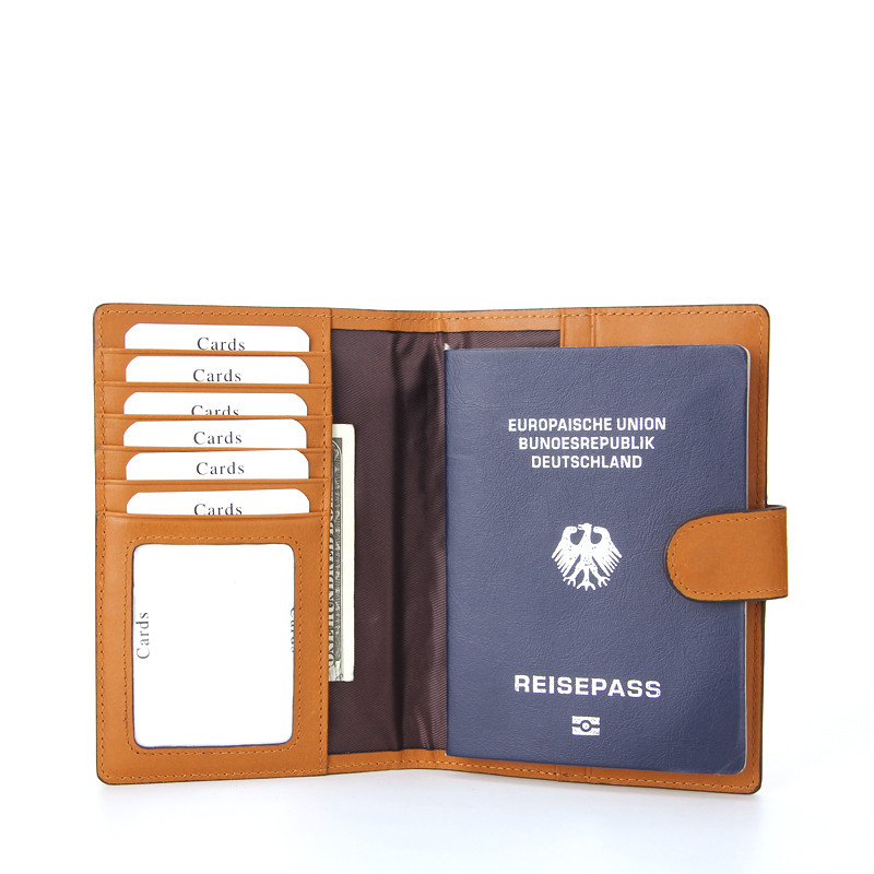 leather passport wallet cards holder