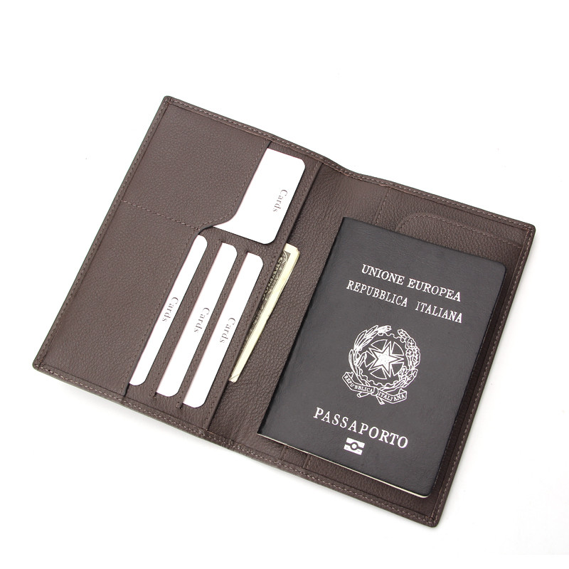 simple style passport cover leather