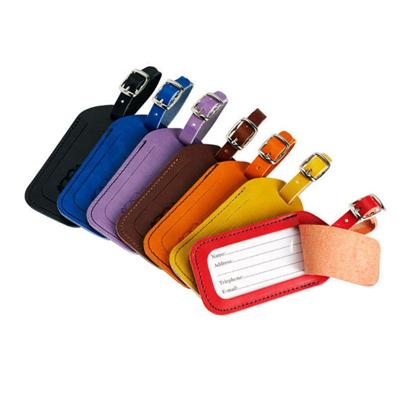 leather luggage tag for promotion