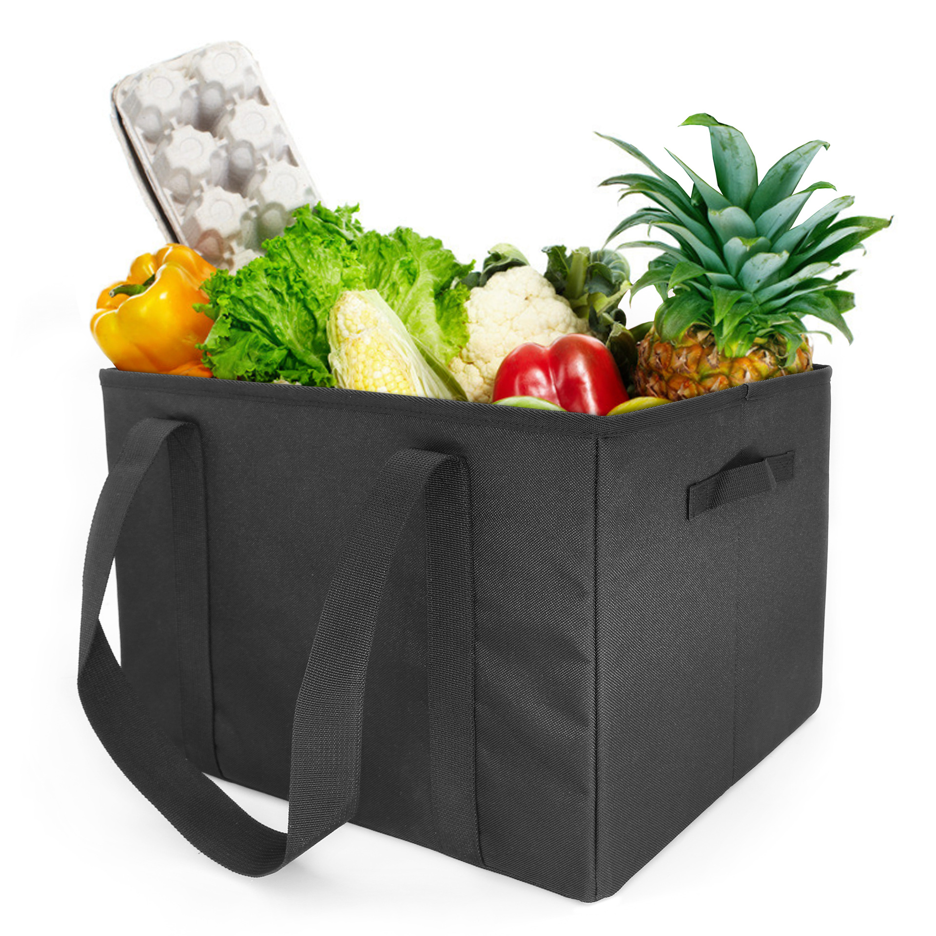 Folding environmental protection shopping bag dirty clothes storage basket portable shopping basket
