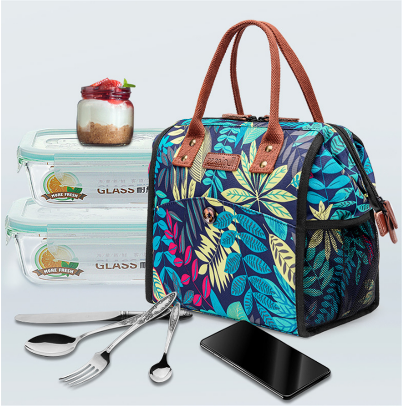 large capacity insulated lunch bag for outdoor picnic