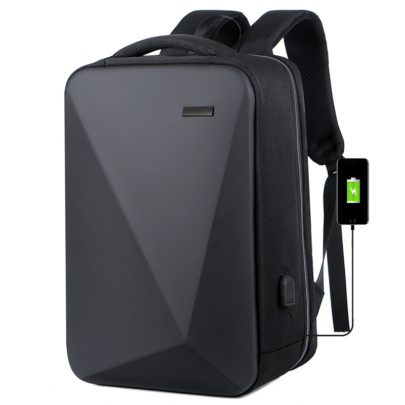 New fashion ABS hard business men large capacity computer PC shoulder laptop bag travel backpack