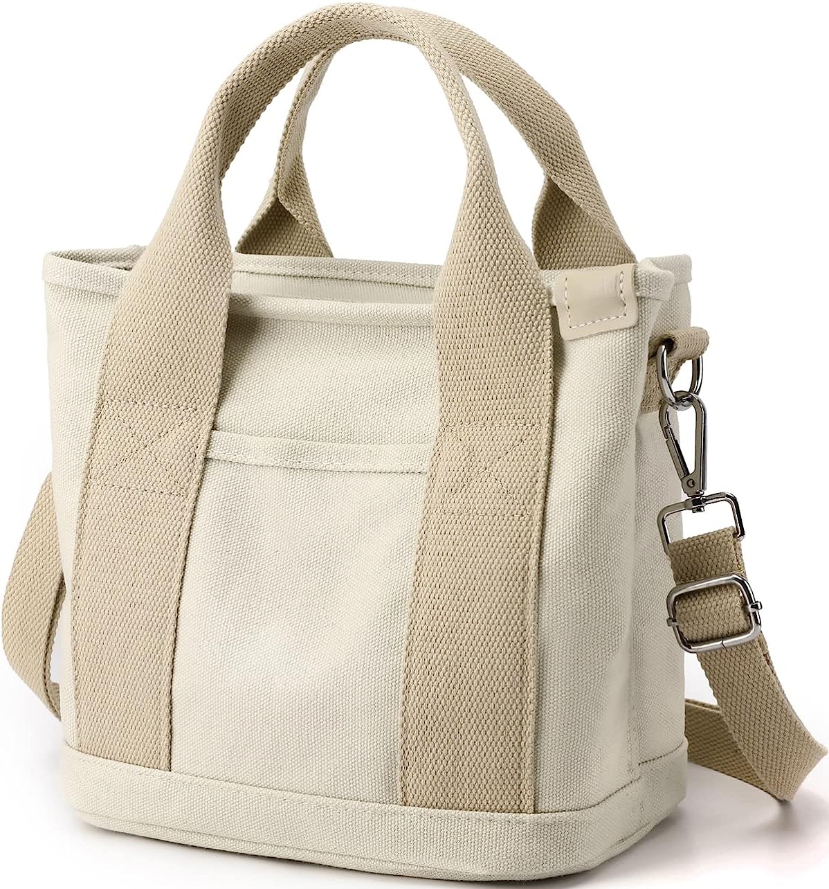 Crossbody Bags for Women Canvas Tote Bag Zipper Organizer Pockets Lunch Bag Handbags Purse Women Small Shoulder