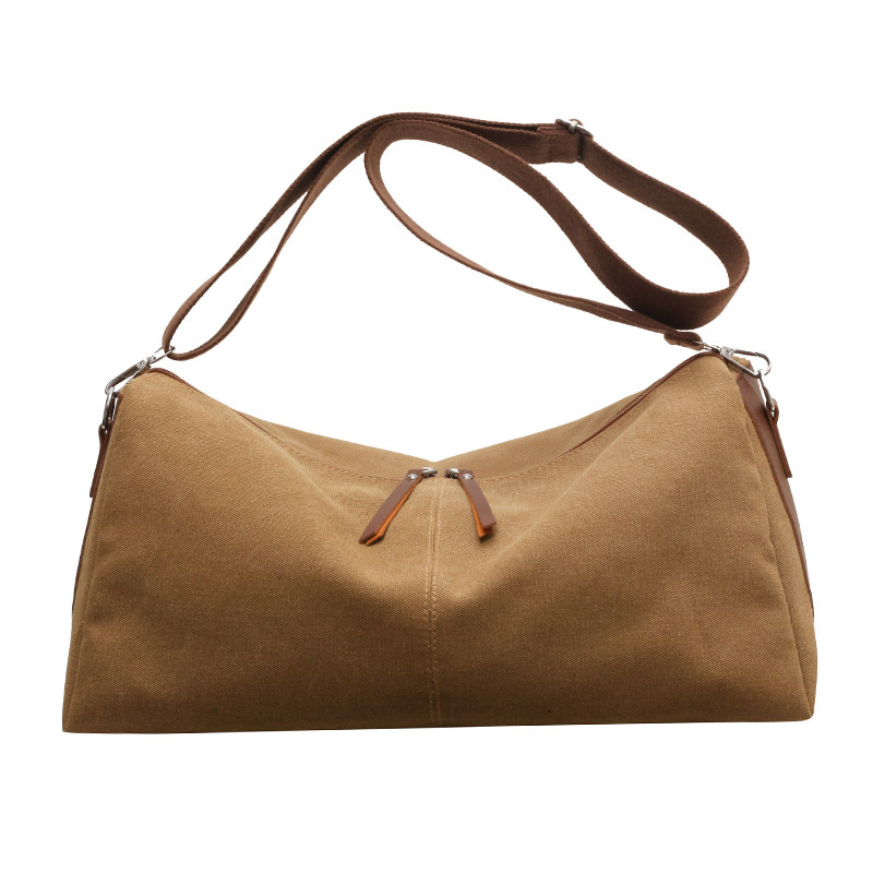 Customized new fashion canvas large-capacity bag female shoulder crossbody bag popular casual versatile pillow bag