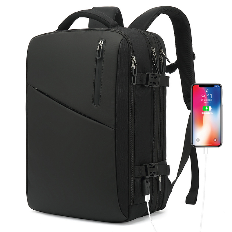 Customizabel Large capacity travel back pack men's shoulder school business USB computer laptop backpack