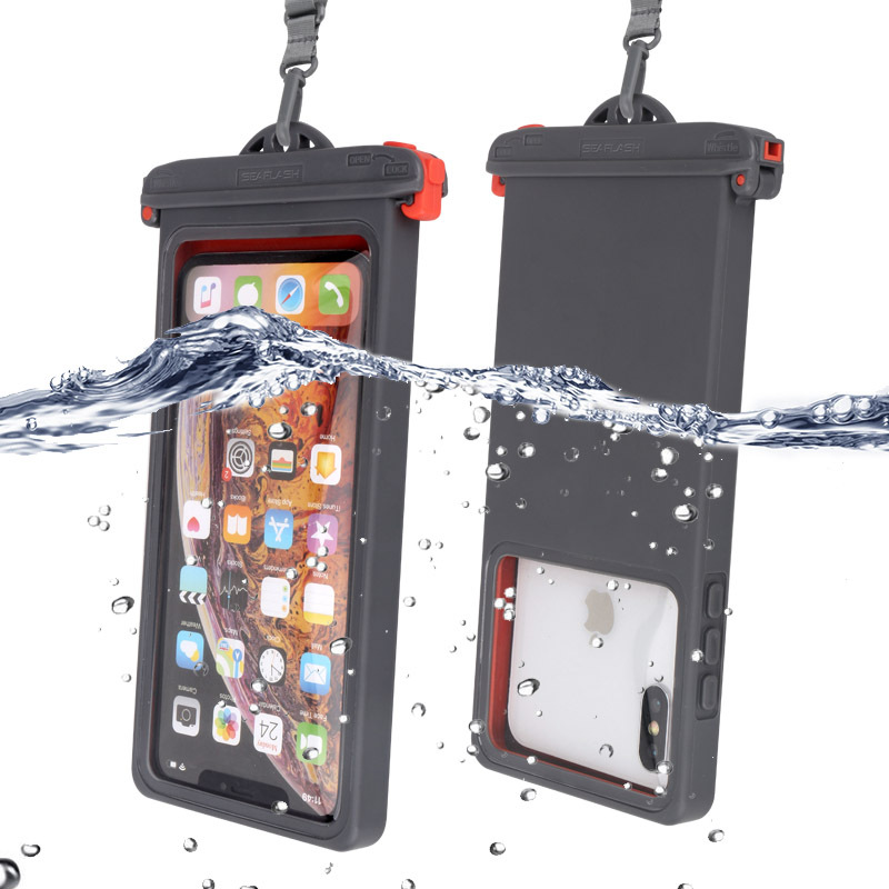 6.9in Cell Phone Perfect Seal Waterproof TPU Pouch Case Bag Holder for iPhone Moblie Phone