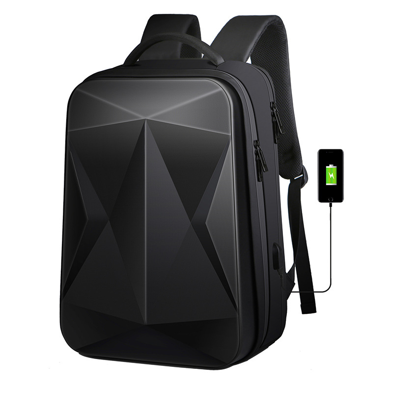 New fashion ABS hard business large capacity computer PC shoulder laptop travel backpack