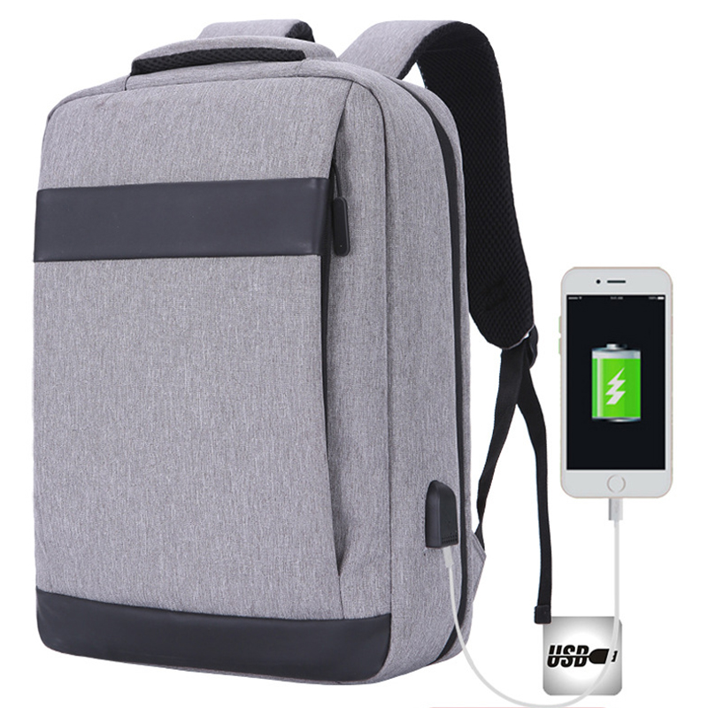 15.6in PC Laptop Bags Shoulder School Backpack USB Computer Backpacks