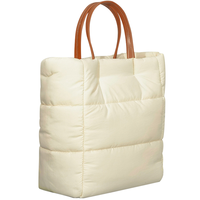 Autumn winter soft women handbag puffer crossbody tote bags
