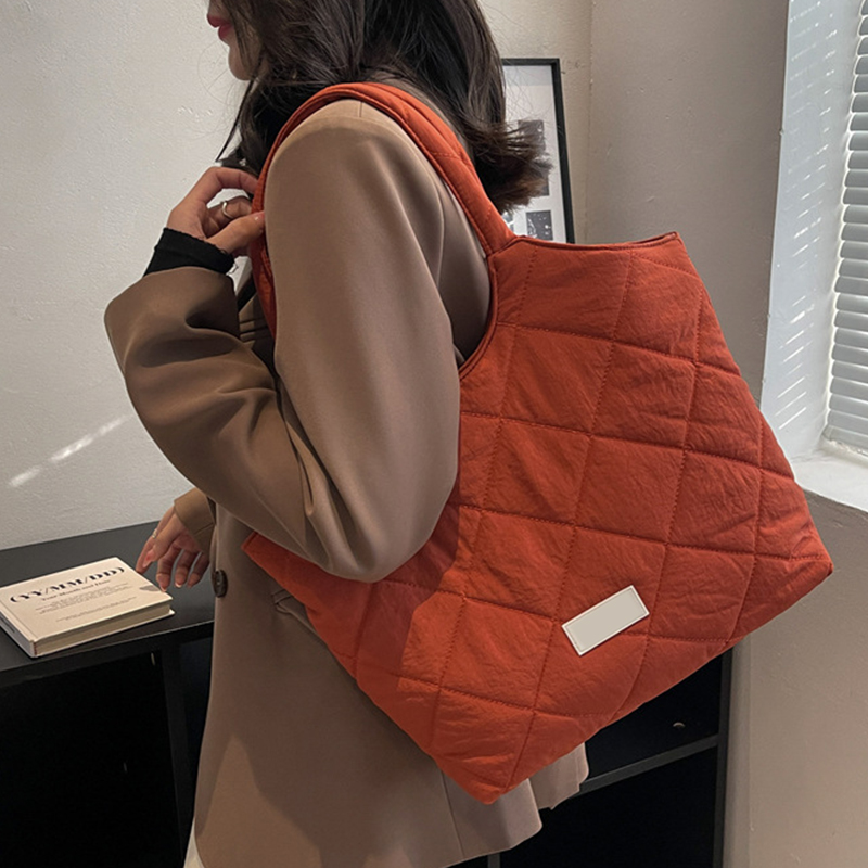 Fall and winter puffer handbag women's tote bag