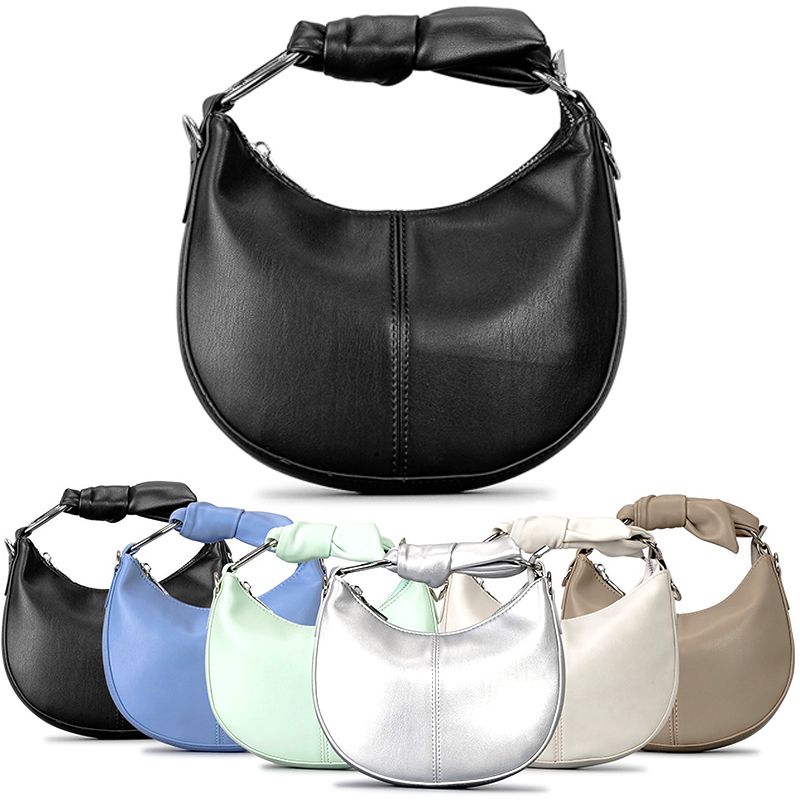 New luxury ladies' handbag PU crescent shoulder bag women's tote bags