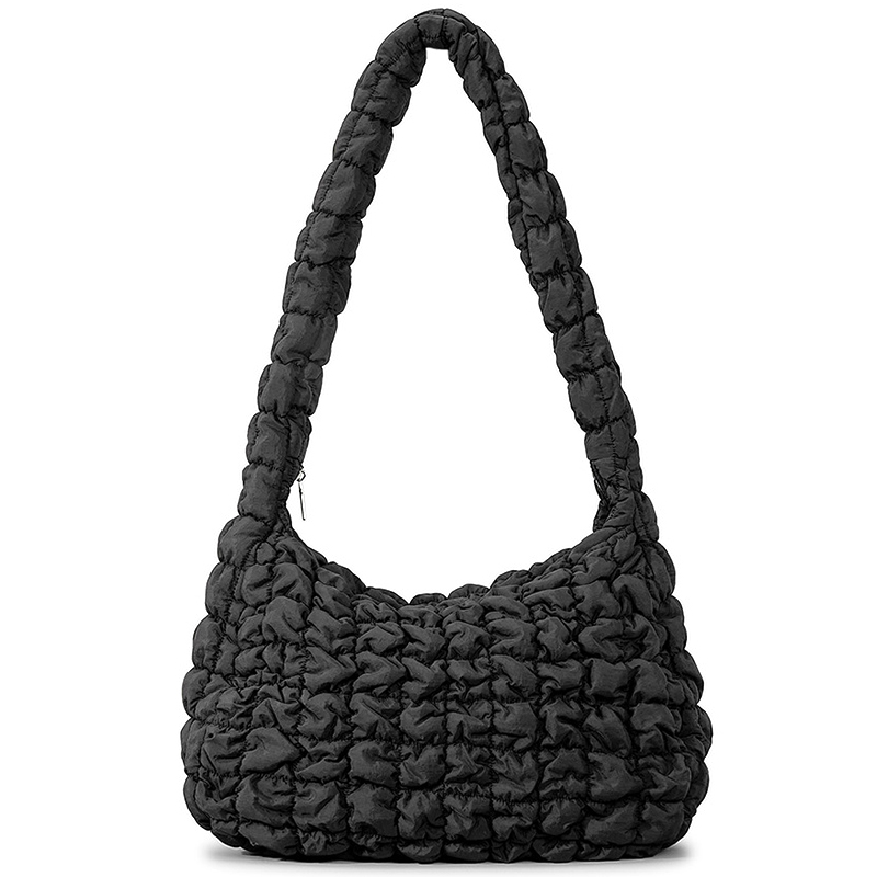 Winter quilted puffy down cotton space ladies' handbag