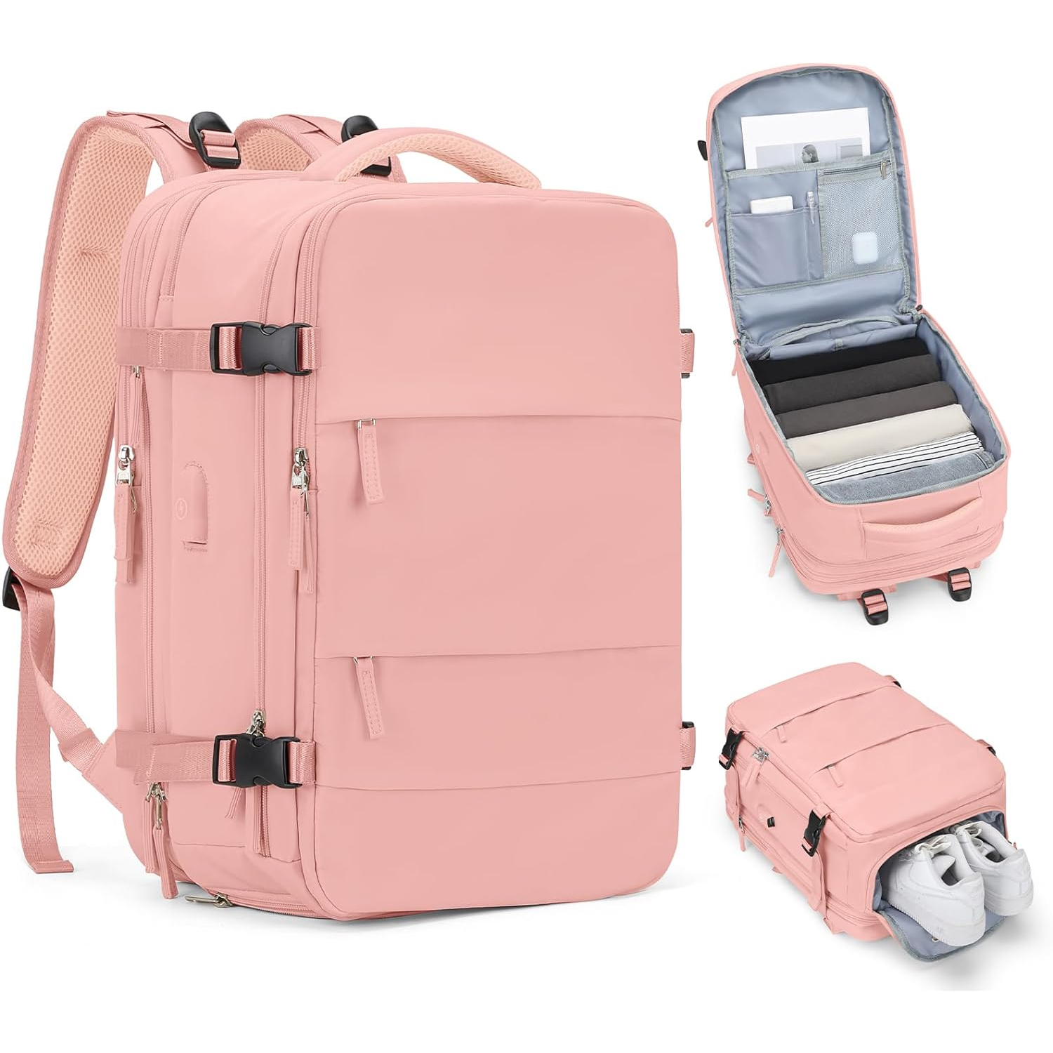 Multi-Function Travel Backpack Nylon Luggage Bag